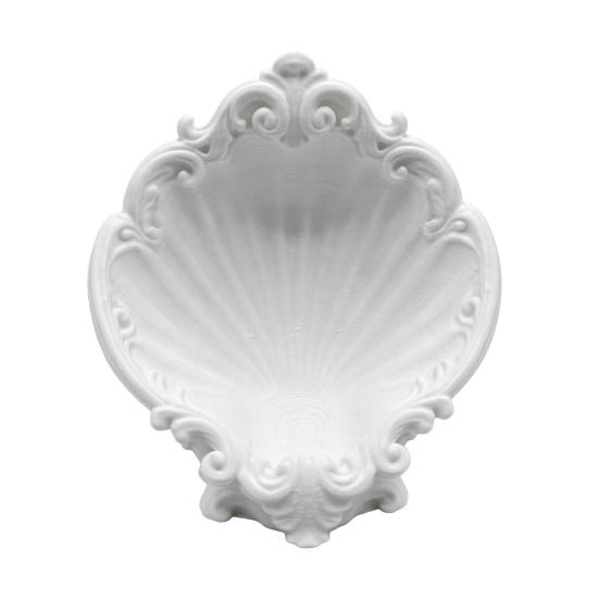 Baroque Shell Jewelry Tray, 3D Printed Jewelry Dish Ornaments, Jewelry Storage Tray for Rings Earrings Bracelets Desktop Decoration
