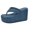 Dames Strik 2024 Zomer Sandalen Pantoffel Binnen Buiten Strand Schoenen Zomer Damesschoenen Teenslippers op Het Plateau sandalen
