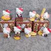 Sanrio 5Cm Figure Hello Kitty Cat Elves Chocolate Anime Doll Kawaii Diy Decoration Christmas Gifts For Girl Children