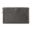 Gucci GG Supreme Canvas Ophidia Large Zip Pouch Clutch Bag For Unisex Daily Use