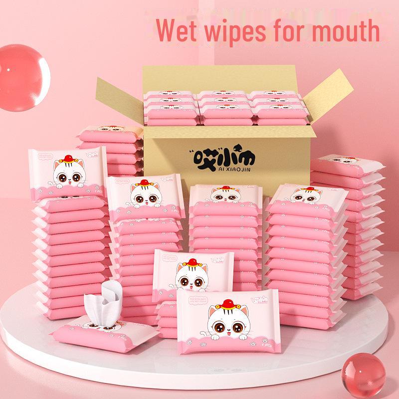 Infant & Child Wet Wipes - Portable for Hand & Mouth, 10-Piece Family Pack