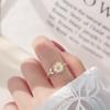 Daisy Flower Rings for Women Adjustable Size Rings Fashion Party Jewelry Gift