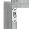 Wall Mounted Corner Shelf Grey Sonoma 20 X 20 X 127.5 Cm Particleboard