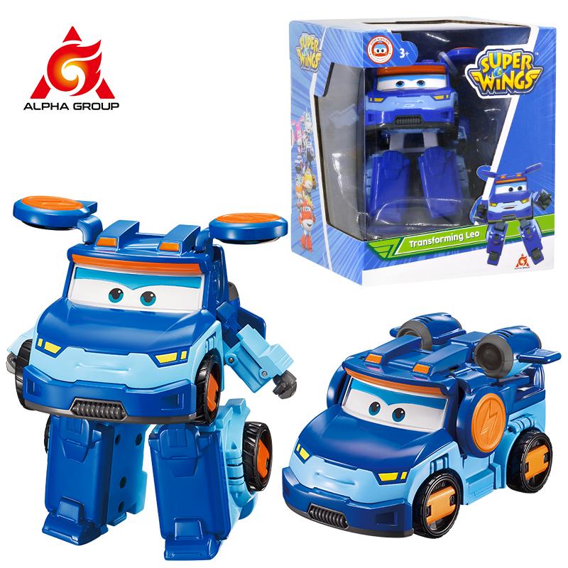 Super Wings 5 ​​ίντσες Μεταμορφωτικός Ταξιδιώτης Μεταμορφώνεται από Αεροπλάνο σε Ρομπότ σε 10 Βήματα Φιγούρες Δράσης με Παραμόρφωση - Παιδικά Παιχνίδια - Δώρο