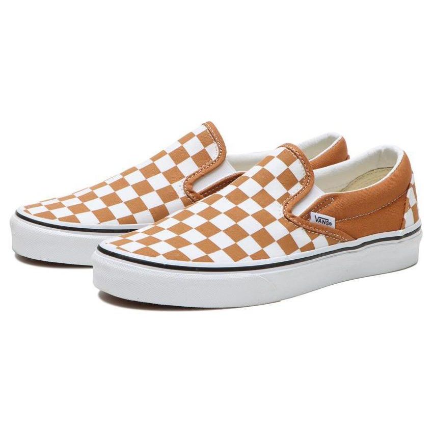 Vans Classic Slip-On Color Theory Scacchiera - Meerkat Sneakers Unisex Marroni VN0A5AO8BKQ