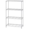 Color Metal Rack by Steel Colorful Color Rack for Single Metal Office Storage [75cm Wide] 4-Tier CMM-75124 (Light Gray) - Rack, Metal,