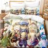 Neues Made In Abyss Bettwäscheset Einzelbett Twin Full Queen King Size Bettset Aldult Kinderzimmer Bettbezugsets 3D Anime Bettlakenset