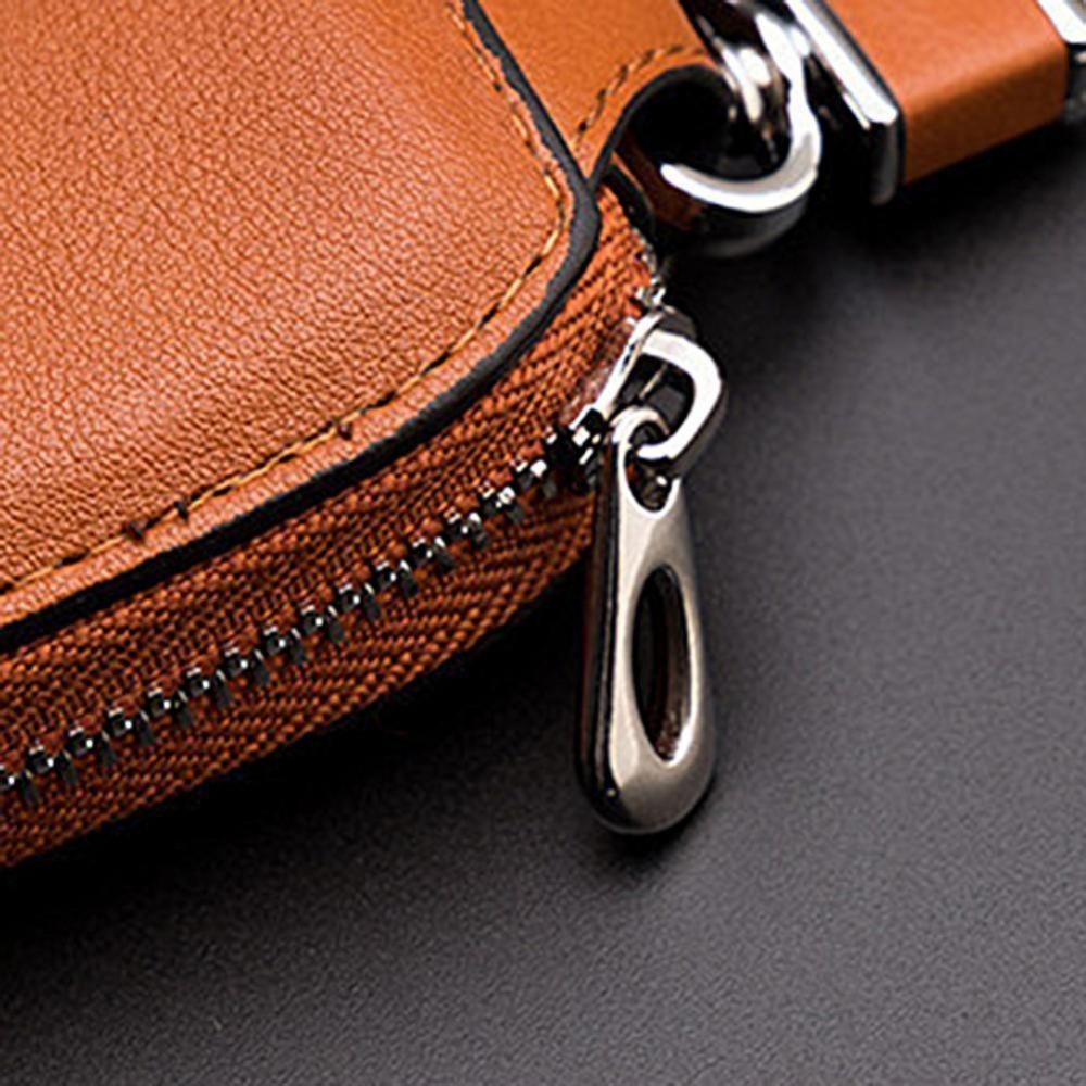 Premium Scratch-resistant Car Key Chain Key Case Holder With Zipper Dust-proof Cover