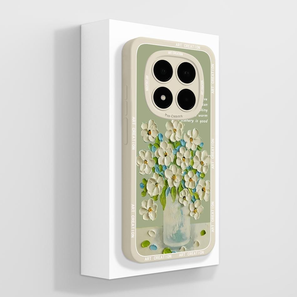 Case For Redmi Note 15 Pro Plus Artistic Style Full Coverage Funda For Redmi Note15 Covers Soft Liquid Silicone Phone Protector