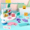 Blocs Cubes Change-Visage: Puzzle en bois et jeu de pensée logique pour enfants et parents