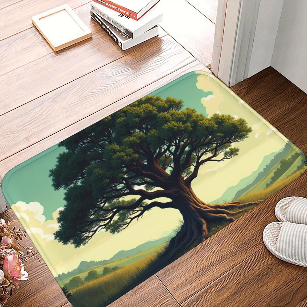 1PC Motorbike  Kitchen Rug Non-Slip Door Mats Pop Design Bathroom Rug Bath Mat Carpet for Home Sink Laundry Decor