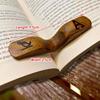 Page Turning Fixed Thumb Bookmark Wooden Book Page Holder Thumb Book Holder  School Office