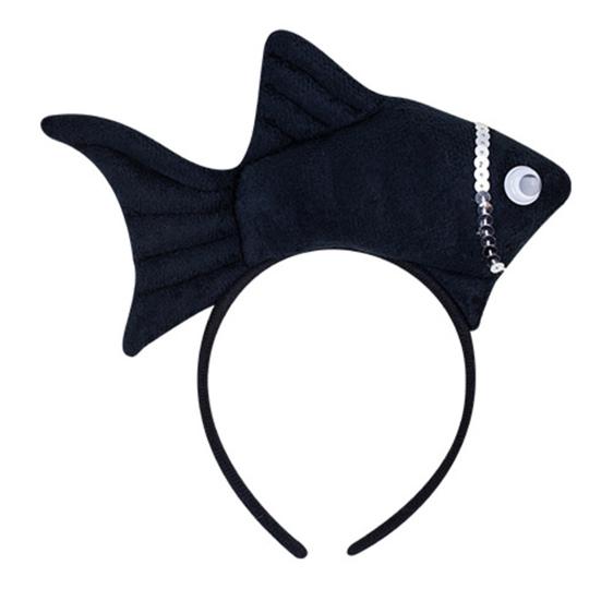 Goldfish Headband Fish Design Costume Hair Hoop Adjustable Headband Cosplay Props Party Dress Up Birthday Supplies