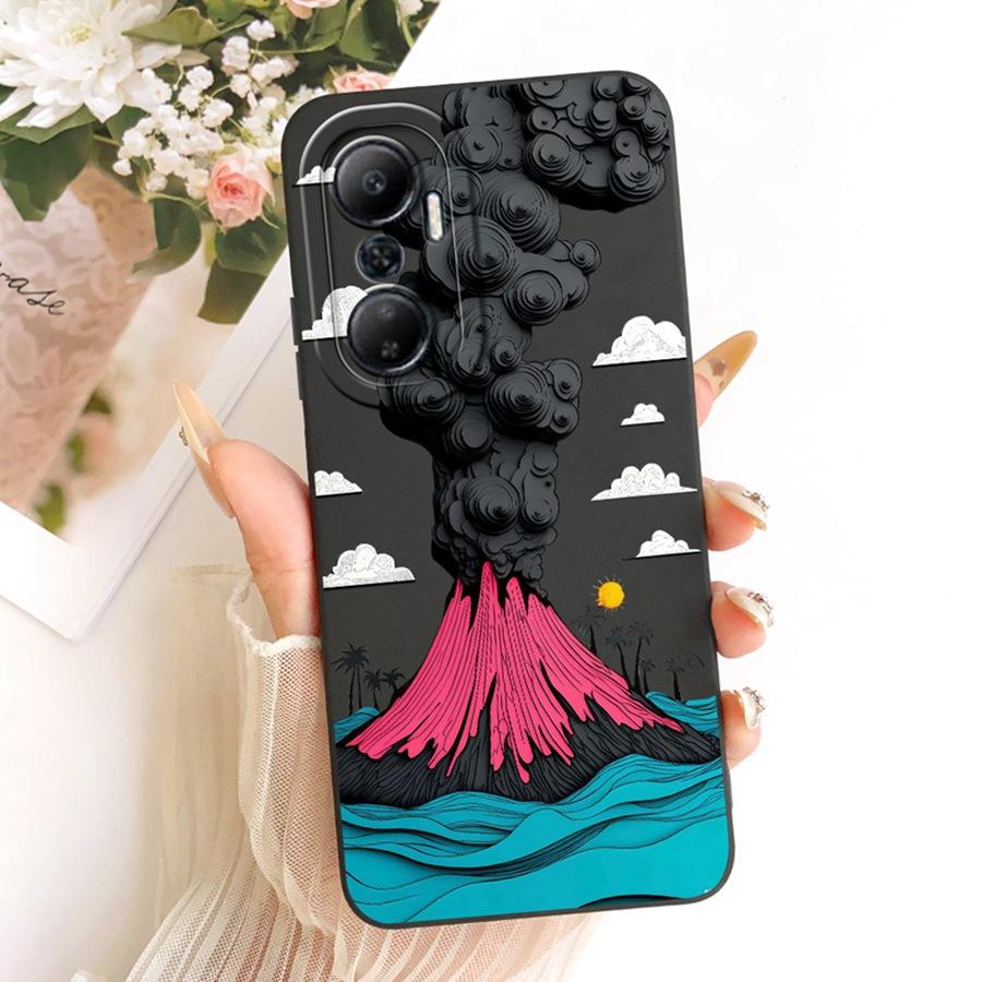 Mode Målat Skydd För Infinix Hot 20 Hot20i Fodral Mjukt Skydd Funda Mjuk Bumper För Infinix Hot 20 Play Hot20 blomma Coque