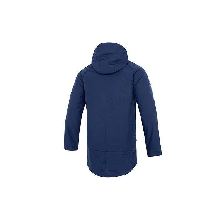 adidas Afa Stad Par Veste chaude en coton à capuche décontractée à rayures pour hommes Veste bleue HF3912
