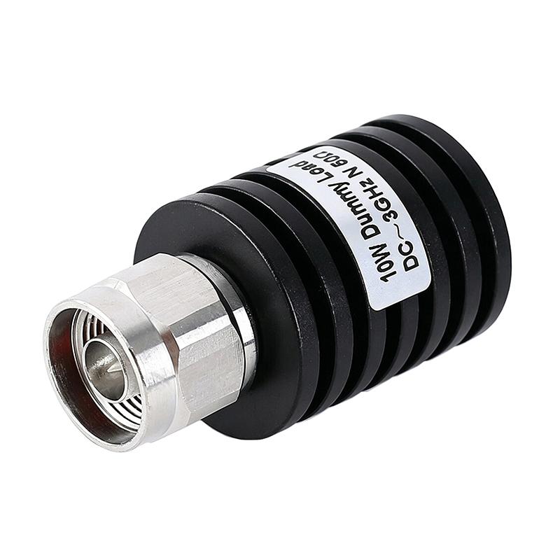 10W N Male RF Coaxial Termination Dummy Load 3GHz 50Ohm Nickel Plated for Signal Generator Parameter Calibration