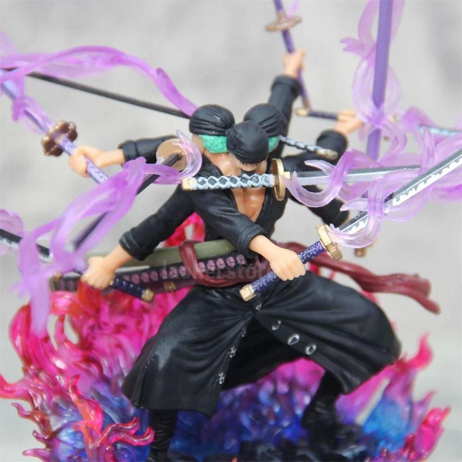 Hot One Piece  Anime Figure  Asura Roronoa Zoro Statue Action Figure Collection Model Kid Toy Worthy Of Collection