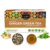 TEACURRY Ginger Green Tea - 30 Tea Bags | Helps with Osteoarthritis, Indigestion, Sugar Levels