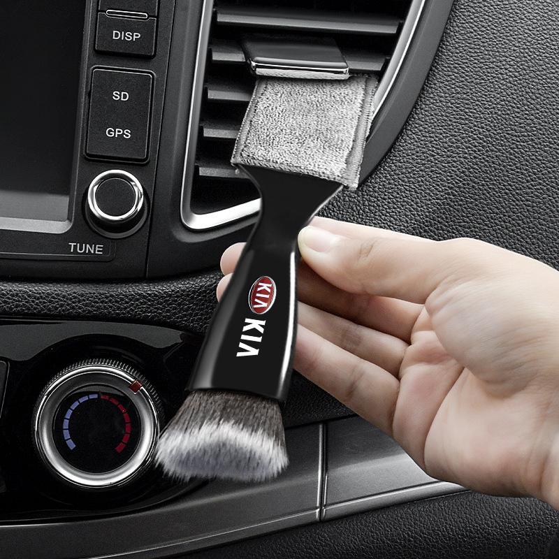 Car Air Conditioner Vent Cleaning Brush Auto Car Accessories For Kia Rio Ceed Sportage Cerato Soul Sorento K2 K5 Flip