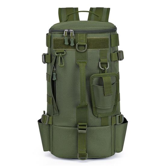 Angelrucksack mit Rutenhalter, großes Fassungsvermögen, wasserdichtes Oxford-Gewebe, für Outdoor-Camping, Wandern, Jagd, Angelausrüstung, Zubehör, Aufbewahrungstasche