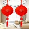 Party Celebration Spring Festival Supplies Hanging Ornaments Red Paper Lanterns Chinese New Year