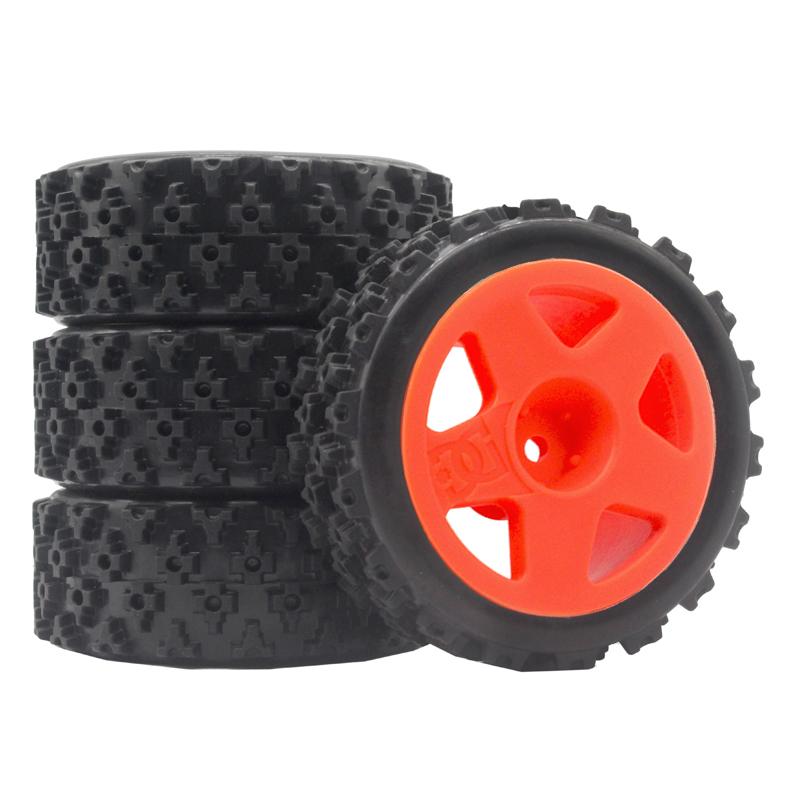 4pcs 70MM Rally Tires Rubber Tire Wheel Tyre for Tamiya XV01 XV02 TT01 TT02 PTG-2 1/10 RC Rally Racing Car Upgrade Parts