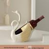 Elegant Swan Ornament for Living Room and Wine Cabinet Décor - Ideal Housewarming or Wedding Gift