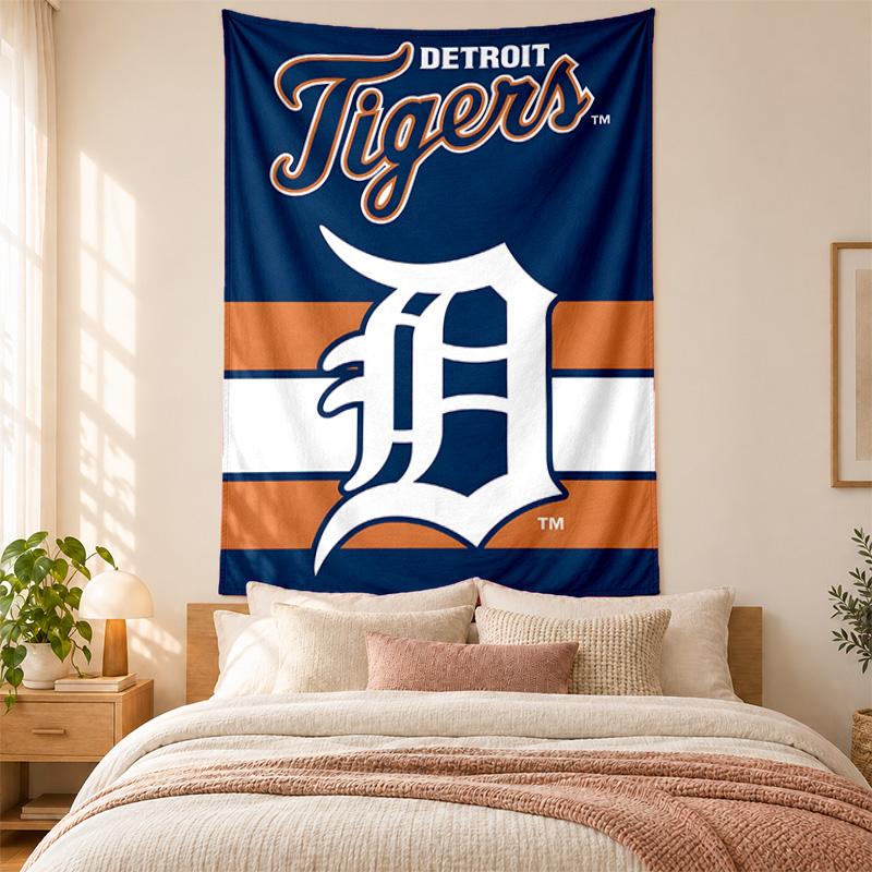 Detroit Tigers Tapestry Highquality for Decorating Living Room Bedroom Dorm Walls Ideal As Bedroom Wallart Orholiday Gift