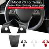 „Tesla Model 3“ Y modelio vairo apdaila iš ABS anglies pluošto matinio Tesla 2022/2023 interjero modifikuotam aksesuarui
