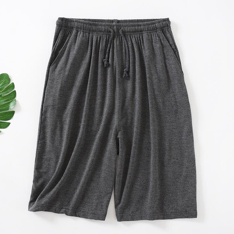 Zomer heren losse shorts dunne elasticiteit ademend stretch sneldrogend casual grote maten pyjamabroek strandshorts