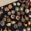 Oválne krištáľové vintage náušnice s puzetou Silver Needle: Ľahký luxus a špičková móda