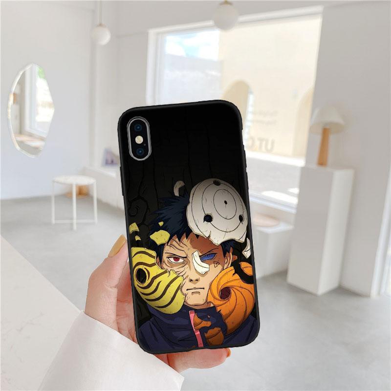 LO75 NARUTO Uchiha Obito Soft Shell Phone Case for Redmi Note 13 14 Pro+ Plus A3 A3X 13X 13C 13R 14S 14C 14R