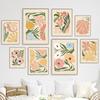 Abstract Flower Market Peony Daisy Leaves Wall Art Canvas Painting Vintage Posters And Prints Picture For Living Room Home Decor