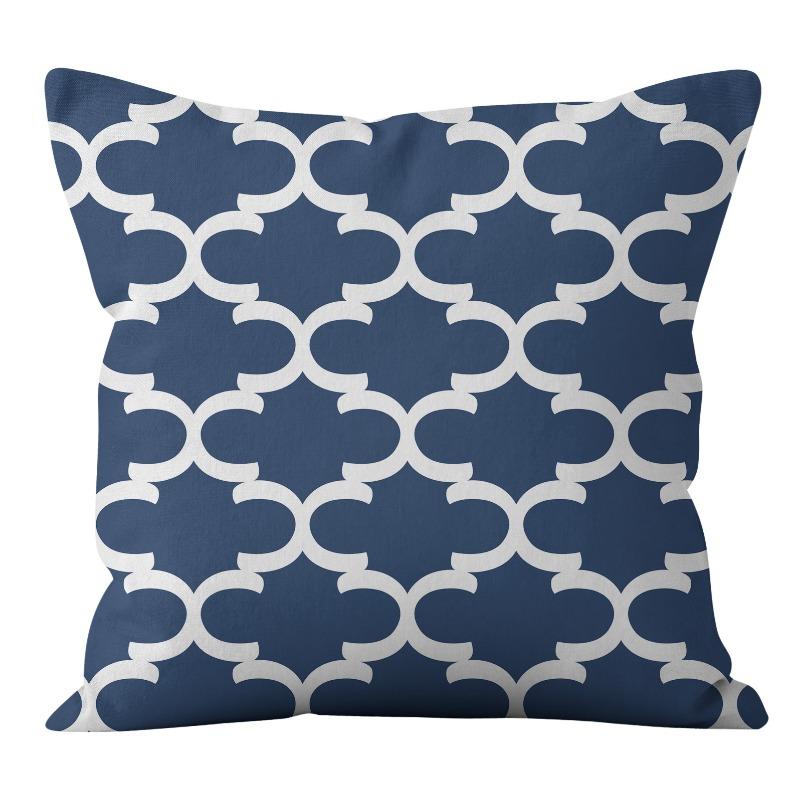 New European Style Democratic Style Linen Pillow Case Home Sofa Pillow Cushion Cover