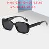 Anti-Glare Uv400 Oval Shortsighted Lens Prescription Sunglasses Men Square Myopia Spectacles 0 -0.5 -0.75 To -6.0