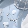 Butterfly Tassel Necklace Women's Light Luxury Niche Flash Diamond High-end Ins Style Temperament Jewelry Women