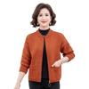 Mom Wear Autumn Winter Knitted Cardigan Top Middle-aged Women's Fashionable Jacket Hoodie Versatile Loose