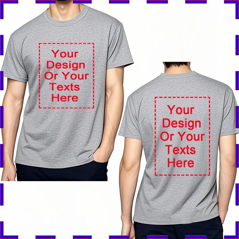 Tailor Made Men Tshirt Add Your Message Here Premium Cotton Comfortable Unisex Tee Shirt Fashion Summer Top unisex tshirts
