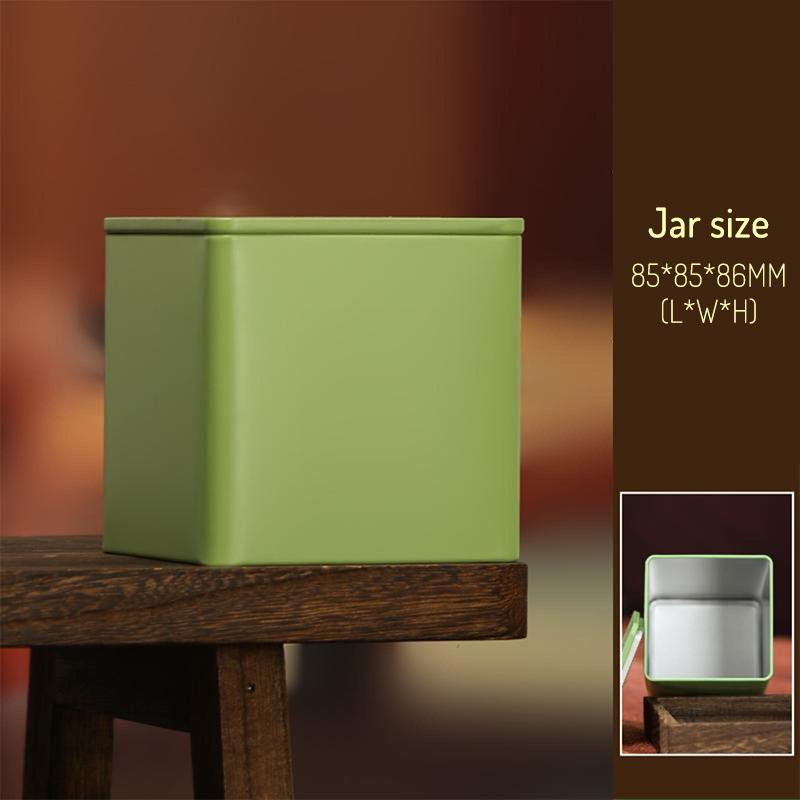 Coffee Bean Tea Leaf Sugar Storage Jar Empty Tea Tinplate Container Condiment,Coffee Bean Pot Containers Desktop Tea Bag Tin