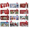 Winter Large Mailbox Cover Oversized Christmas Letter Box Cases Decorative Post Box Cover Wraps for Home Garden Outside Decor