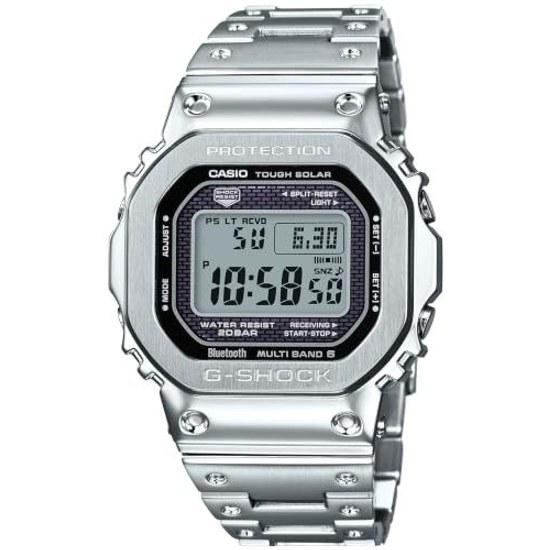 Casio polshorloge G-Shock binnenlands origineel product Bluetooth uitgerust volledig metaal radio solar GMW-B5000D-1JF heren zilver