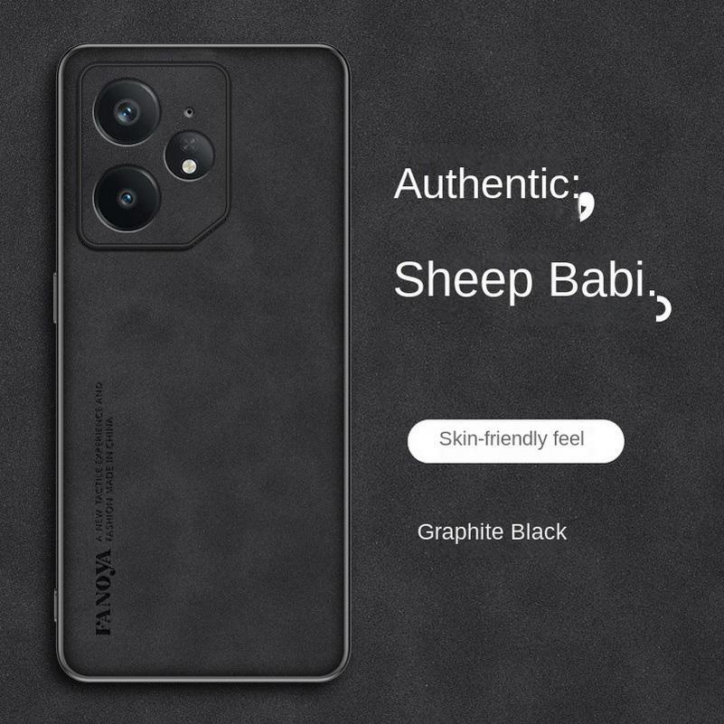 Einfaches, bequemes Wildlederetui für Realme GT Neo 7 6 6T 5 3 3T GT 7 Pro 6 6T 5 Pro 3 Realme 13 Pro + 12 11 Pro + Cover