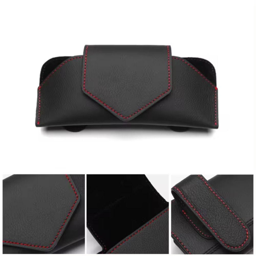 Wear-Resistant Auto Eyeglasses Storage Case Auto Sun Visor Glasses Holder for Car Sun Visor