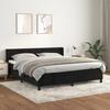 Maison Exclusive - Lattenrost und Matratze Schwarz 160x200 cm Samt