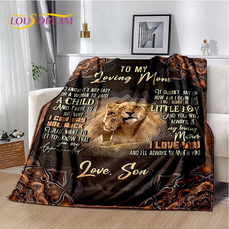 Gift Thanks To My Mom Dad Wife Husband Letter Present Blanket,Soft Throw Blanket for Home Bedroom Bed Picnic Office Sofa Cover