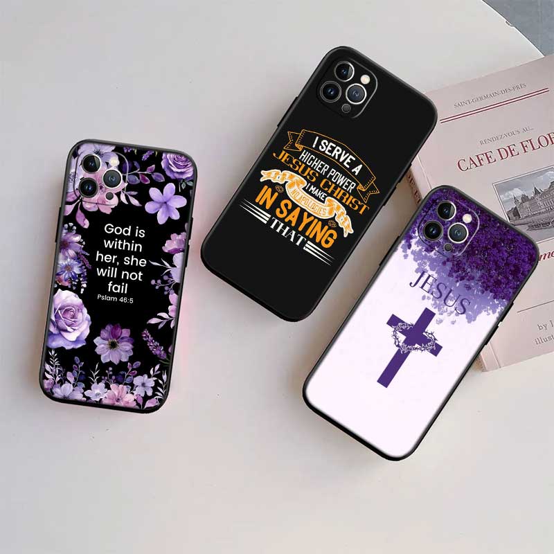 UP14 Bible verse Jesus Cross Shell Phone Case for Xiaomi Poco C40 C50 C51 C55 C65 C71 C75 F3 F5 F6 F7 M2 M3 Pro Ultra