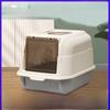 Large Enclosed Anti-Splash Cat Litter Box with Deodorizer & Top-Entry