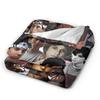 80s Ralph Macchio Limited Flannel Blanket Super Soft Throw Blanket for Couch Chair Camping Trend Bedspread Sofa Bed Cover