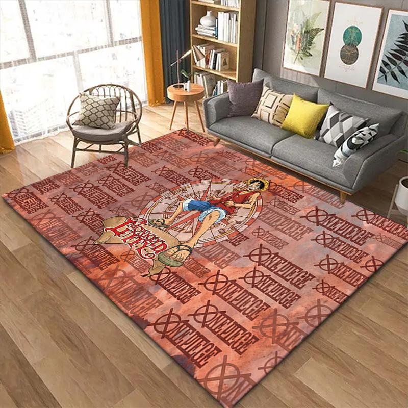 One Piece GameMat Carpet Rug for Living Room Bedroom Home Sofa Decoration,Kids Play Non-slip Floor Mat
