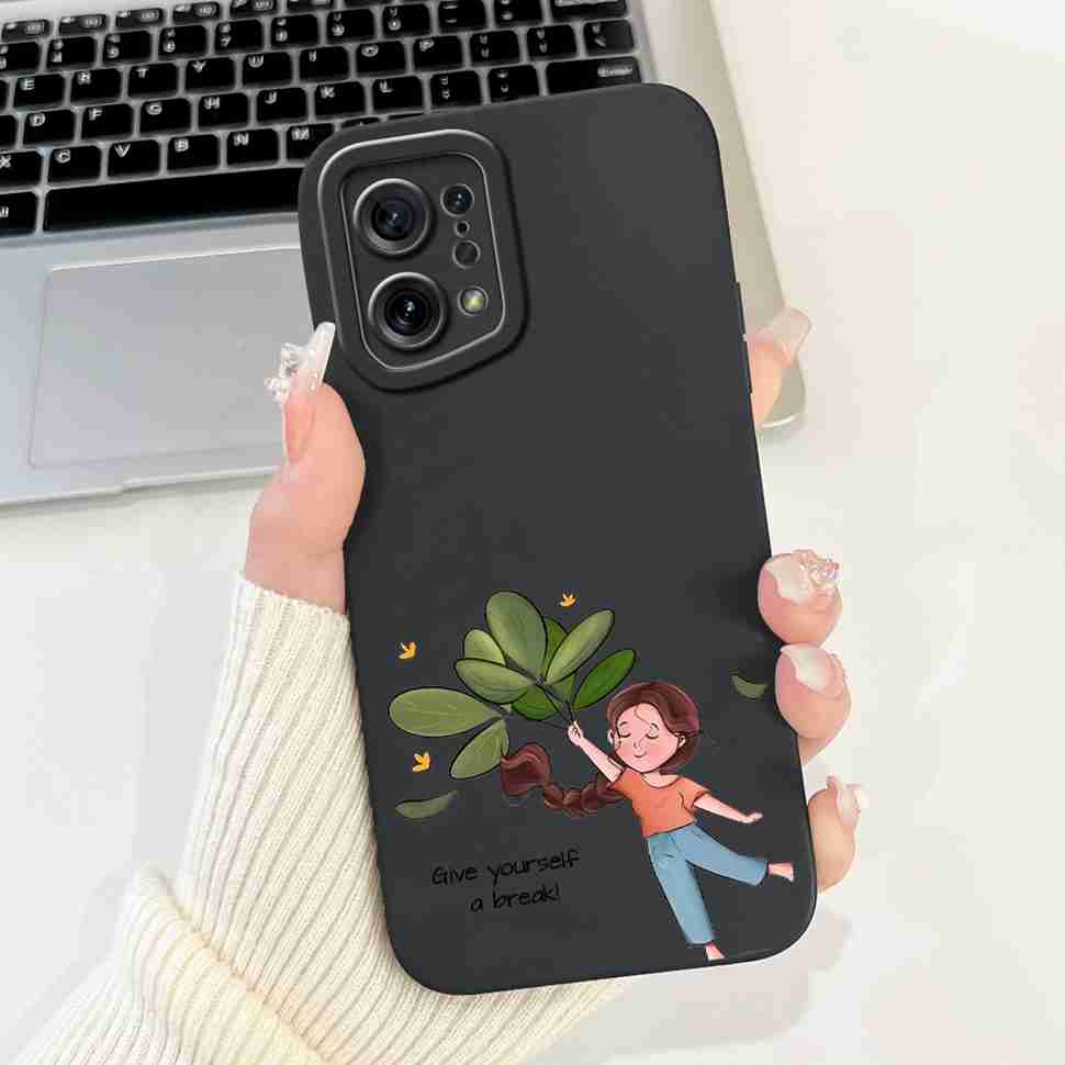 For Oppo Find X5 PFFM10 Cases Cute Cat Print Soft Silicone Back Cover For Oppo Find x5 X5 CPH2307 6.55" Shockproof Phone Casing